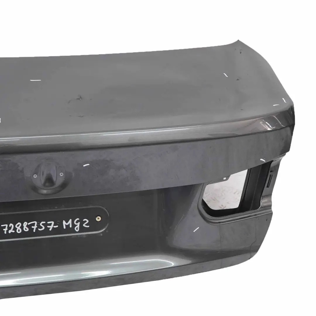Boot Trunk Lid BMW F30 F80 M3 Rear Tailgate Mineralgrau Grey Metallic - B39 to with Part number 7288757 Boot Trunk Lid BMW F30 F80 M3 Rear Tailgate Mineralgrau Grey Metallic - B39 - SKU 7288757-MG2 - Part number 7288757