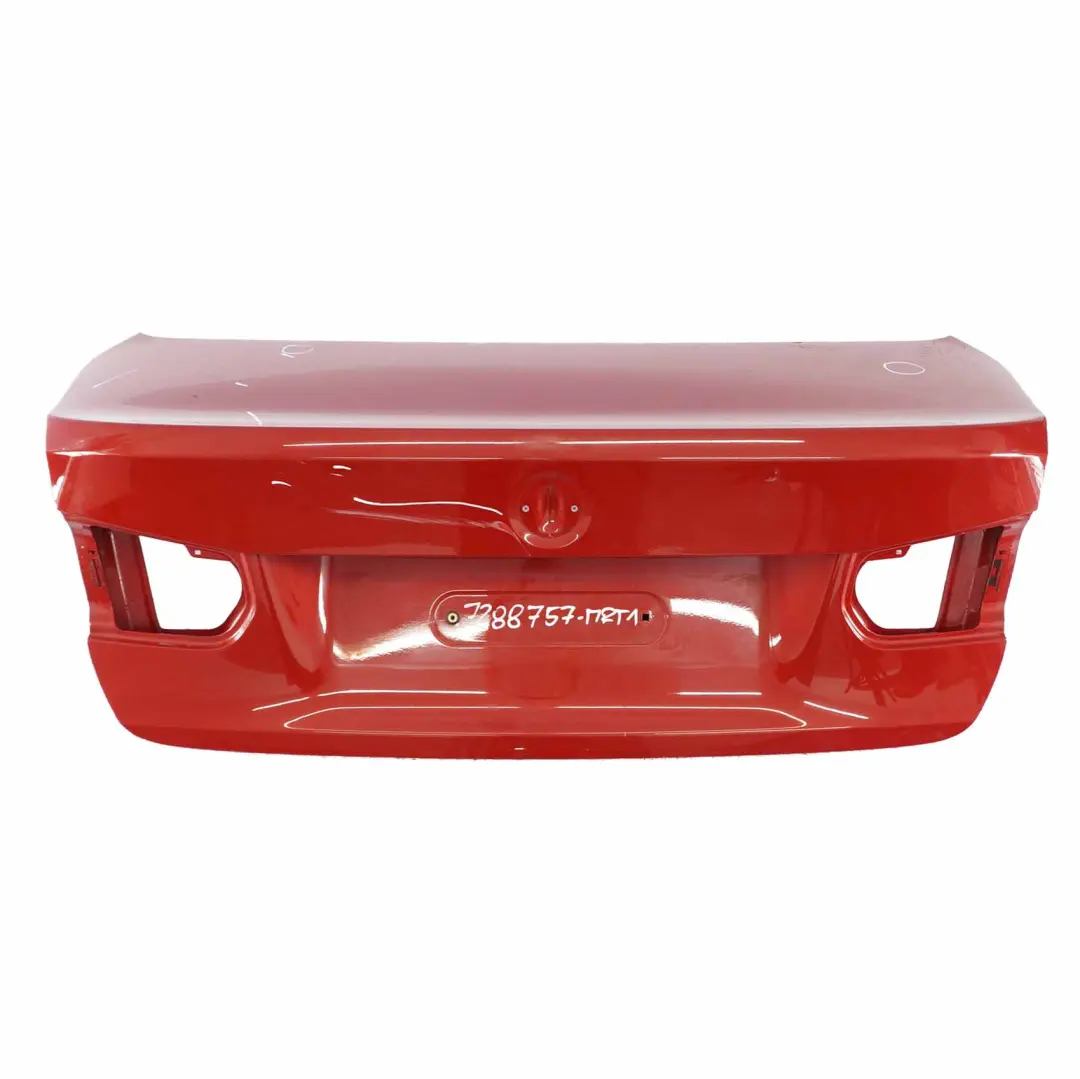 Trunk Lid Tailgate BMW F30 F80 M3 Rear Boot Lid Melbourne Red Metallic - A75 to with Part number 7288757 Trunk Lid Tailgate BMW F30 F80 M3 Rear Boot Lid Melbourne Red Metallic - A75 - SKU 7288757-MRT1 - Part number 7288757