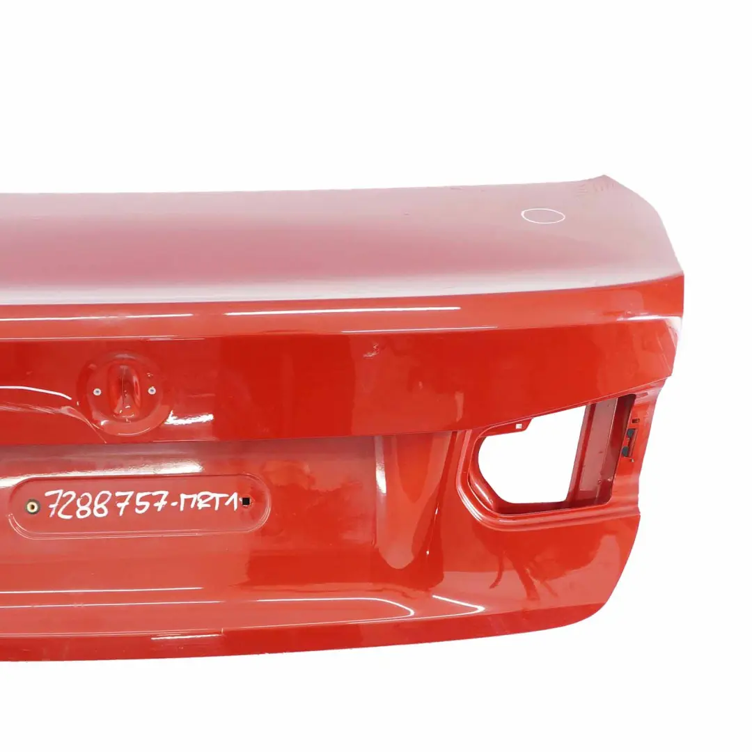 Trunk Lid Tailgate BMW F30 F80 M3 Rear Boot Lid Melbourne Red Metallic - A75 to with Part number 7288757 Trunk Lid Tailgate BMW F30 F80 M3 Rear Boot Lid Melbourne Red Metallic - A75 - SKU 7288757-MRT1 - Part number 7288757
