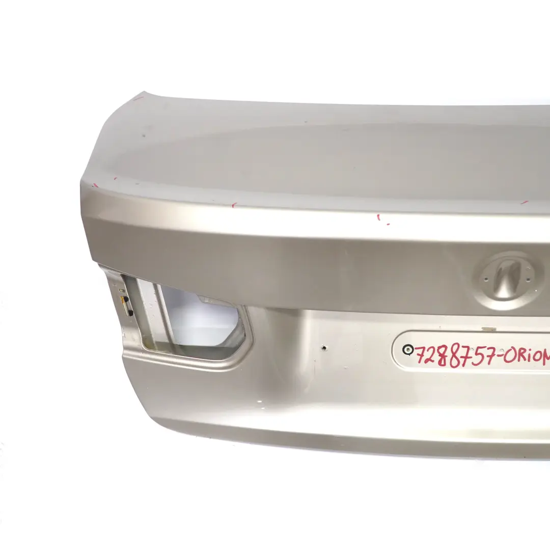 Boot Trunk Lid Tailgate Orion Silver Metallic - A92 to BMW F30 F80 M3 Rear with Part number 7288757 BMW F30 F80 M3 Rear Boot Trunk Lid Tailgate Orion Silver Metallic - A92 - SKU 7288757-ORION - Part number 7288757
