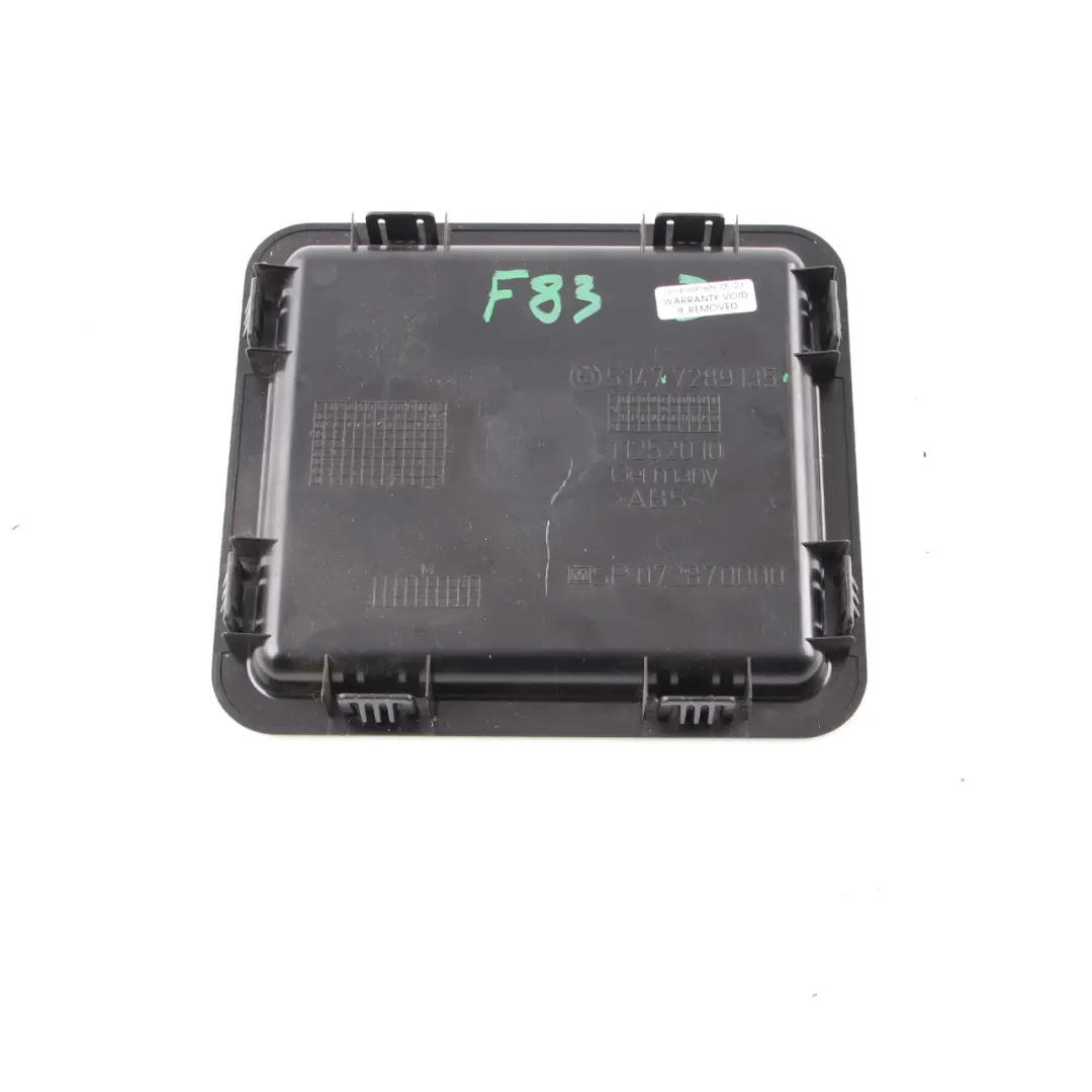BMW F33 F83 M4 Couvercle plateau rangement de coffre de cabriolet gauche - SKU 7289135 - Numéro de pièce 7289135