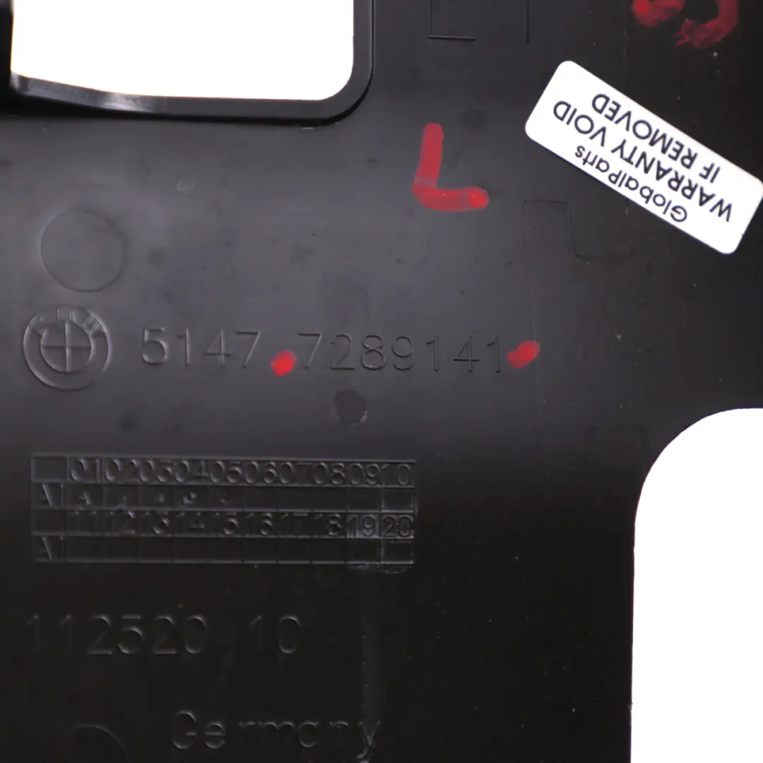 Coffre à bagages Panneau garniture coffre arrière gauche pour BMW F33 F83 M4 à propos du numéro de pièce 7289141 BMW F33 F83 M4 Coffre à bagages Panneau garniture coffre arrière gauche - SKU 7289141 - Numéro de pièce 7289141