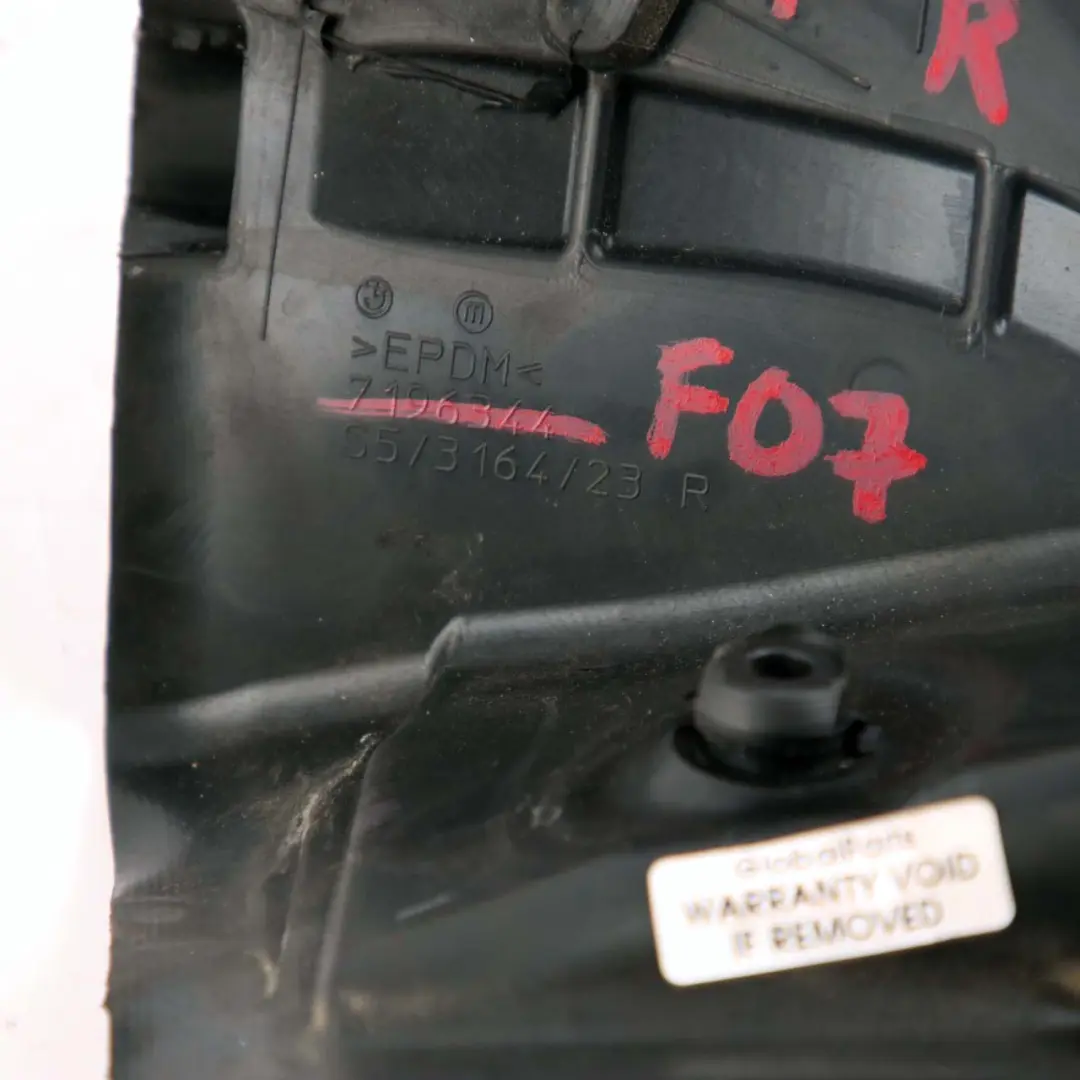 Tür Innen Kanal Dichtung Streifen Vorne Rechts 7196344 für BMW F07 GT mit Teilenummer 7289260 BMW F07 GT Tür Innen Kanal Dichtung Streifen Vorne Rechts 7196344 - SKU 7289260 - Teilenummer 7289260