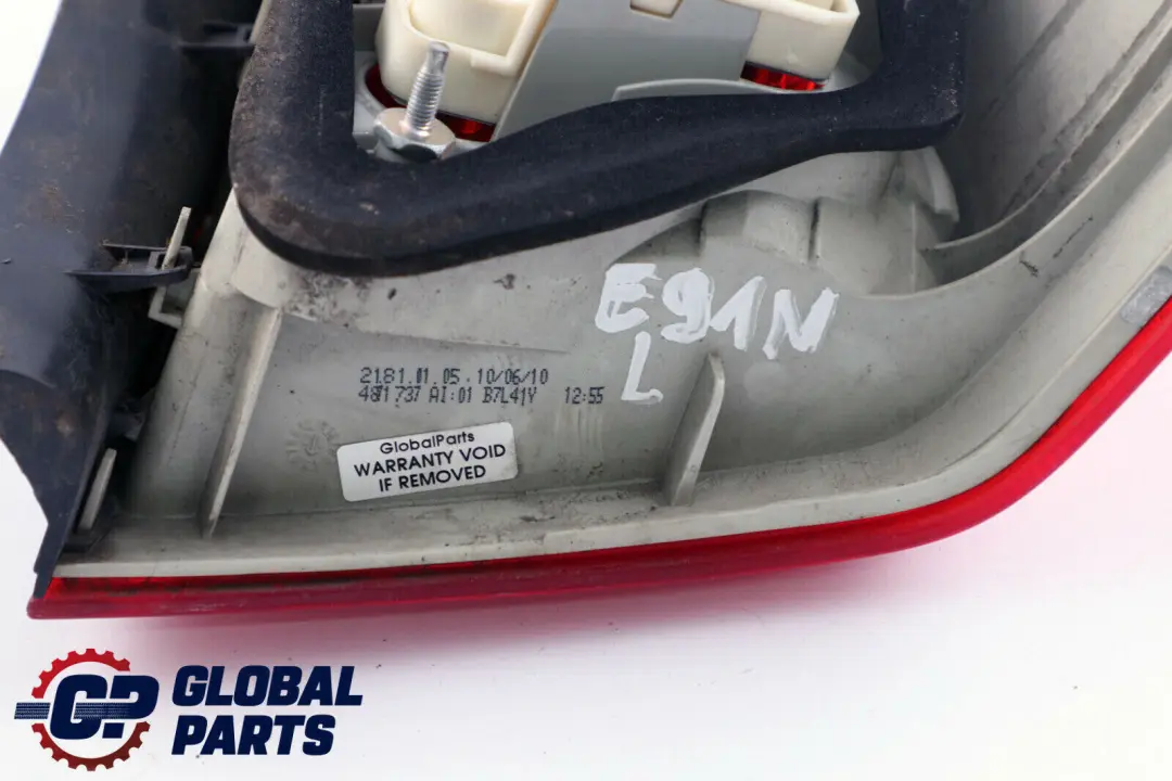 Feu Arriere Panneau Laterale a Gauche 6321 pour BMW E91 LCI à propos du numéro de pièce 7289431 BMW E91 LCI Feu Arriere Panneau Laterale a Gauche 6321 - SKU 7289431-1 - Numéro de pièce 7289431