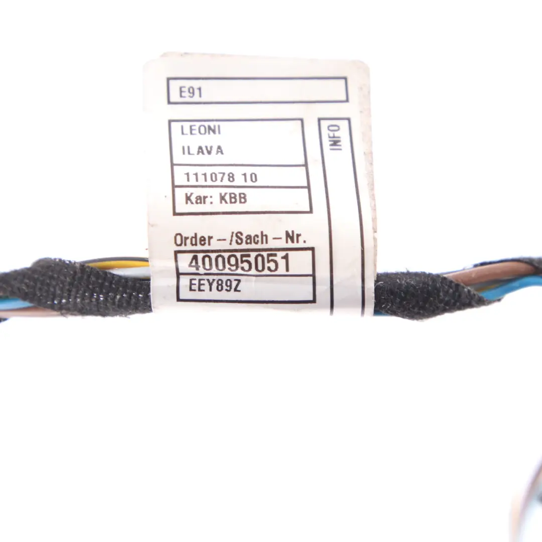 Plug Socket BMW E91 LCI Rear Light Lamp Side Panel Left N/S Wiring 6984754 - SKU 7289431-2 - Part number 7289431