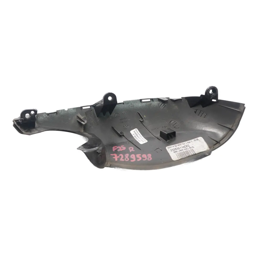 BMW X3 F25 Wing Espejo Embellecedor Inferior Derecho Tapa Exterior Alto Brillo - SKU 7289598 - Número de pieza 7289598