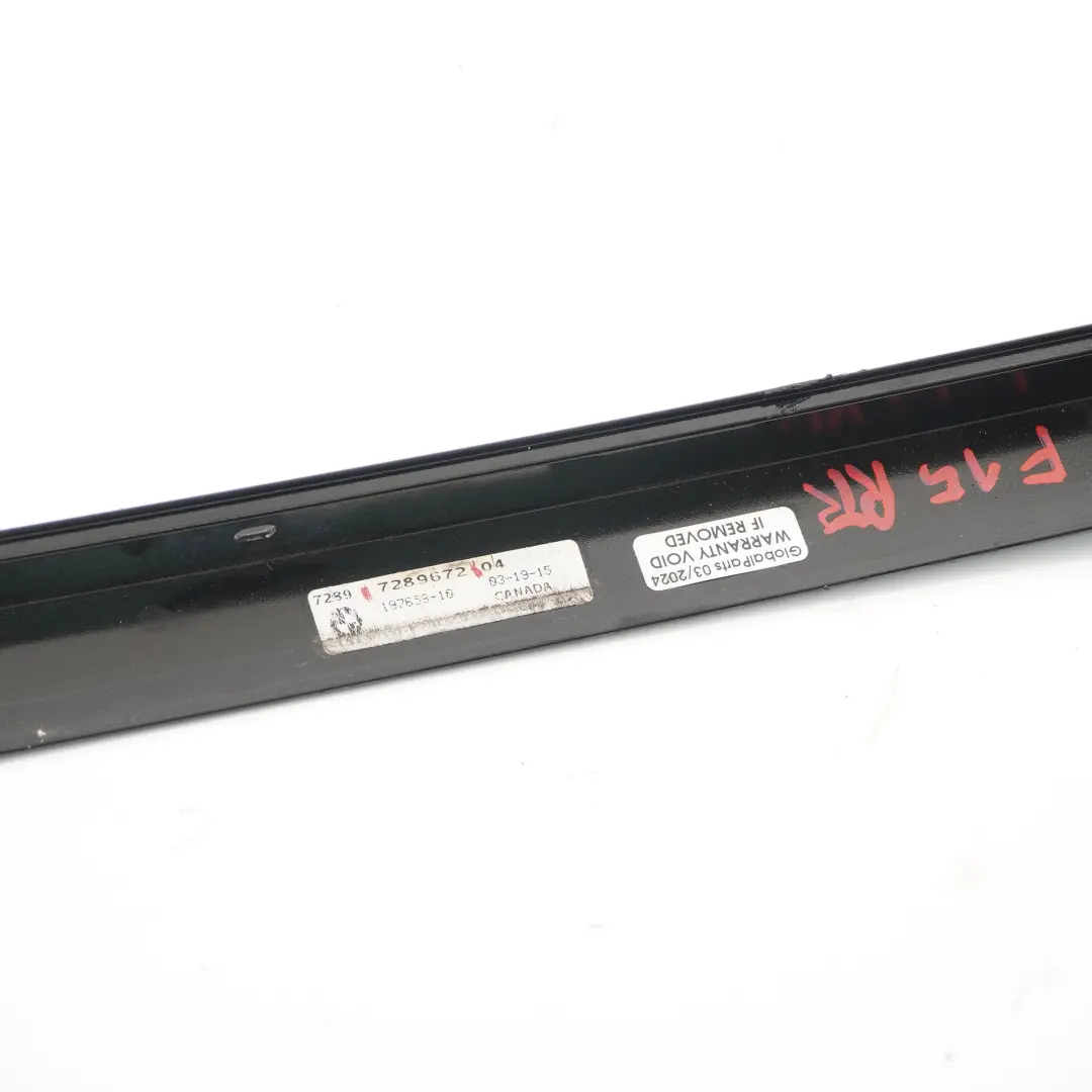 BMW X5 F15 Cover Column C Rear Right O/S Door Trim Strip High Gloss - SKU 7289672 - Part number 7289672