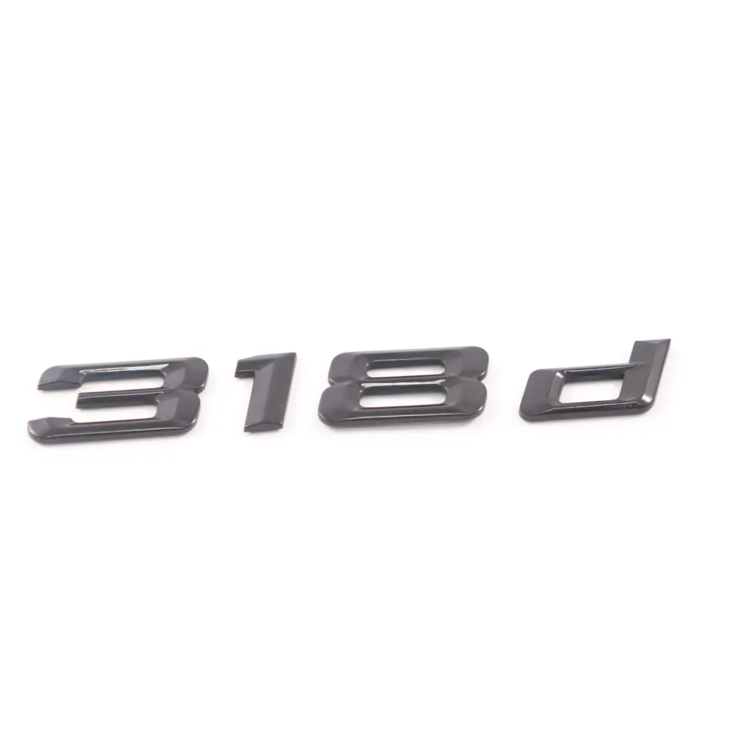 BMW F30 F31 Emblem Lettering Boot Trunk Lid Logo Badge 318d Black - SKU 7289881-1 - Part number 7289881