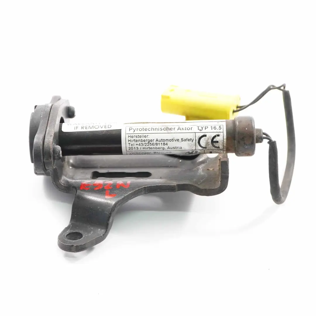 BMW E92 E93 LCI Actuador Capó Protección Activa Peatones PTS Izquierda - SKU 7290001 - Número de pieza 7290001