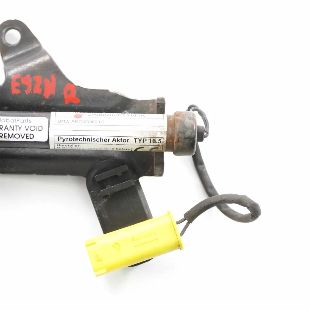 BMW E92 E93 LCI Actionneur Capot Moteur Protection Active Piétons PTS Droit - SKU 7290002 - Numéro de pièce 7290002