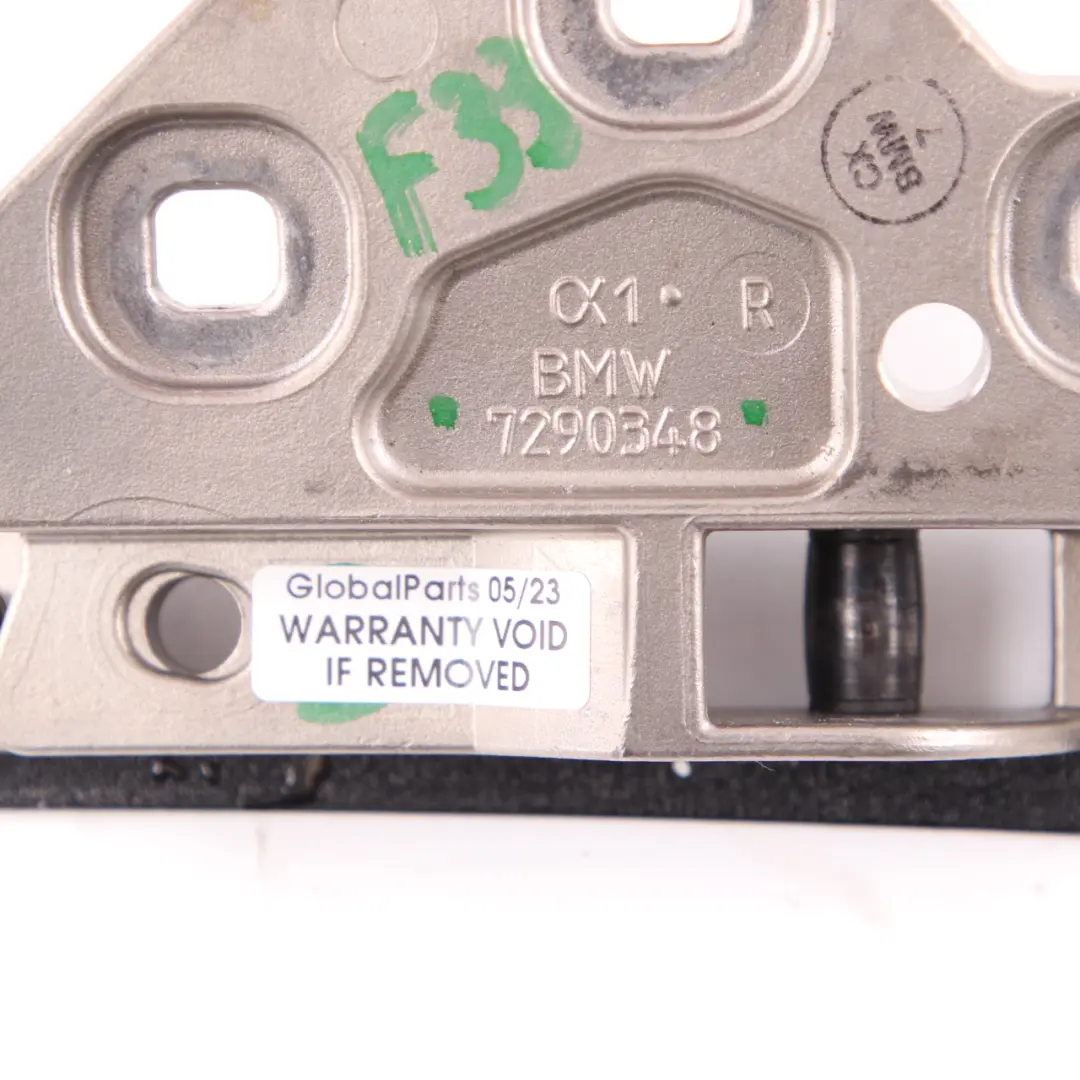 BMW F33 F83 M4 Convertible Hardtop Top Right O/S Roof Lock Base Plate - SKU 7290348 - Part number 7290348