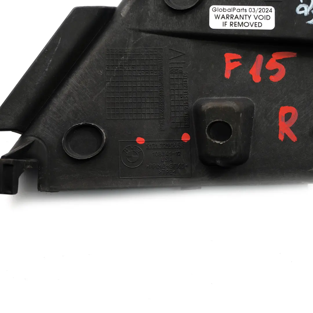 BMW X5 F15 X6 F16 Osłona Podszybie Prawe - SKU 7290658 - Numer Części 7290658