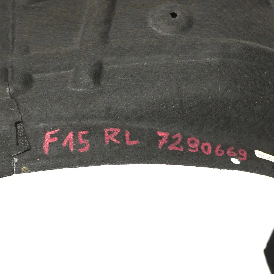 BMW X5 F15 Rad kasten hinten links Gehäuse abdeckung Spritz schutz - SKU 7290669 - Teilenummer 7290669