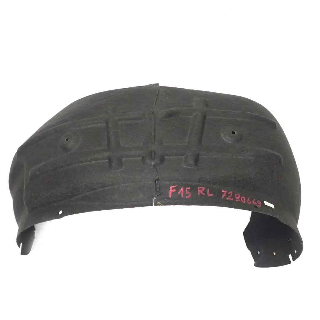 Paso rueda trasero izquierdo Cubierta Protector para BMW X5 F15 con número de pieza 7290669 BMW X5 F15 Paso rueda trasero izquierdo Cubierta Protector - SKU 7290669 - Número de pieza 7290669