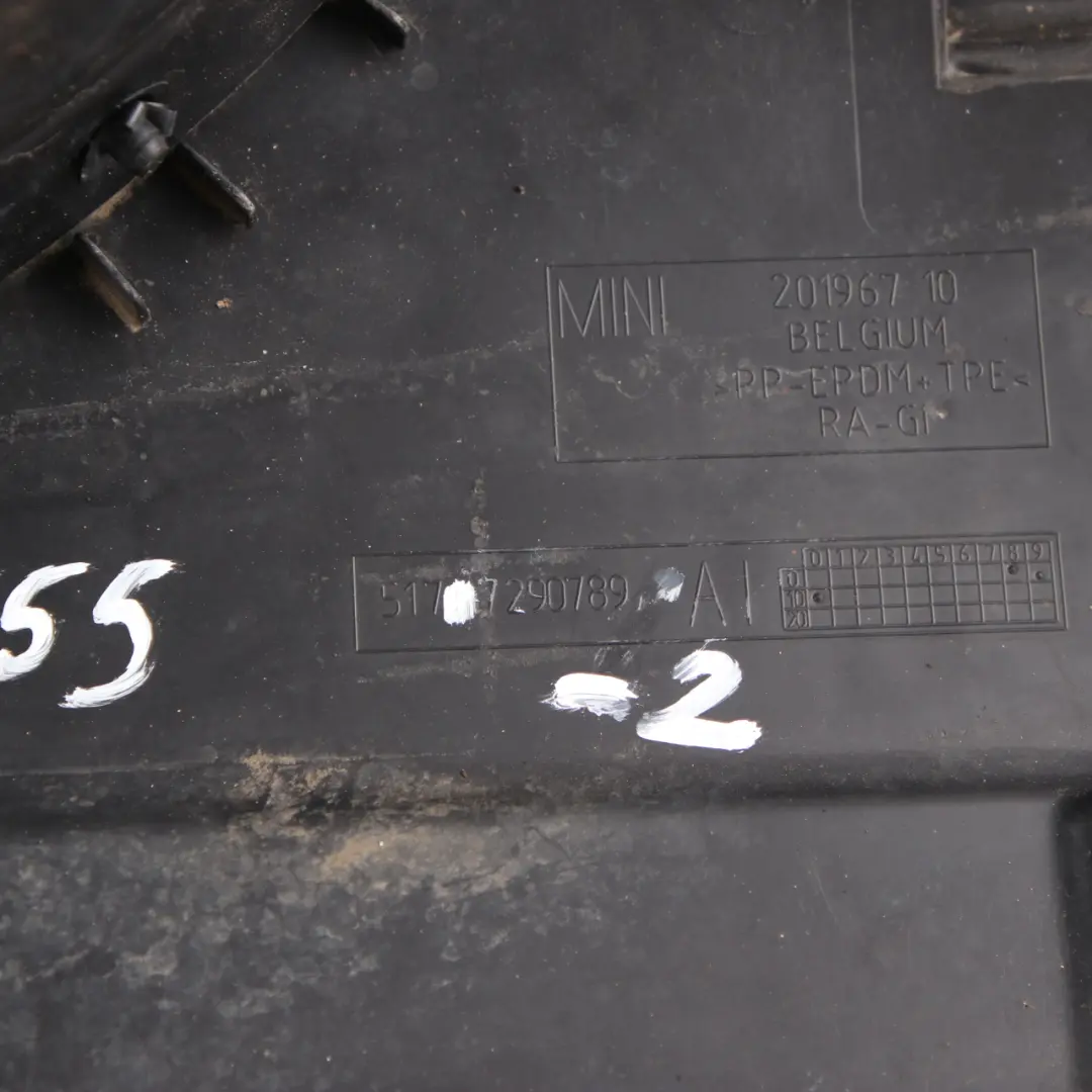 Radkasten Mini F55 F56 vorne links Radkasten abdeckung Spritzschutz für mit Teilenummer 7290789 Radkasten Mini F55 F56 vorne links Radkasten abdeckung Spritzschutz - SKU 7290789-2 - Teilenummer 7290789