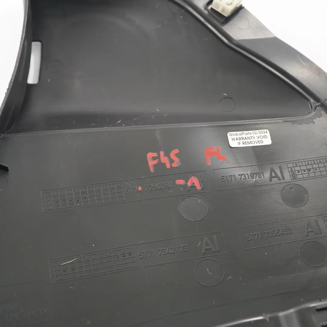  Enveloppe passage roue BMW F45 F46 avant gauche Doublure inférieur - SKU 7290791-1 - Numéro de pièce 7290791
