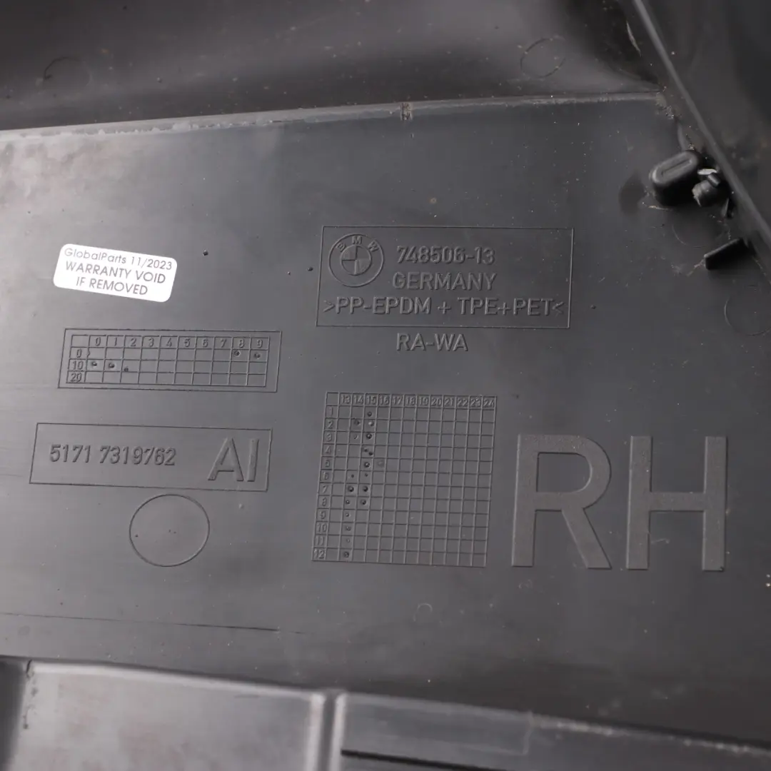 Arch Cover BMW F45 F46 Front Right O/S Liner Housing Trim Panel to Wheel with Part number 7290792 Wheel Arch Cover BMW F45 F46 Front Right O/S Liner Housing Trim Panel - SKU 7290792 - Part number 7290792