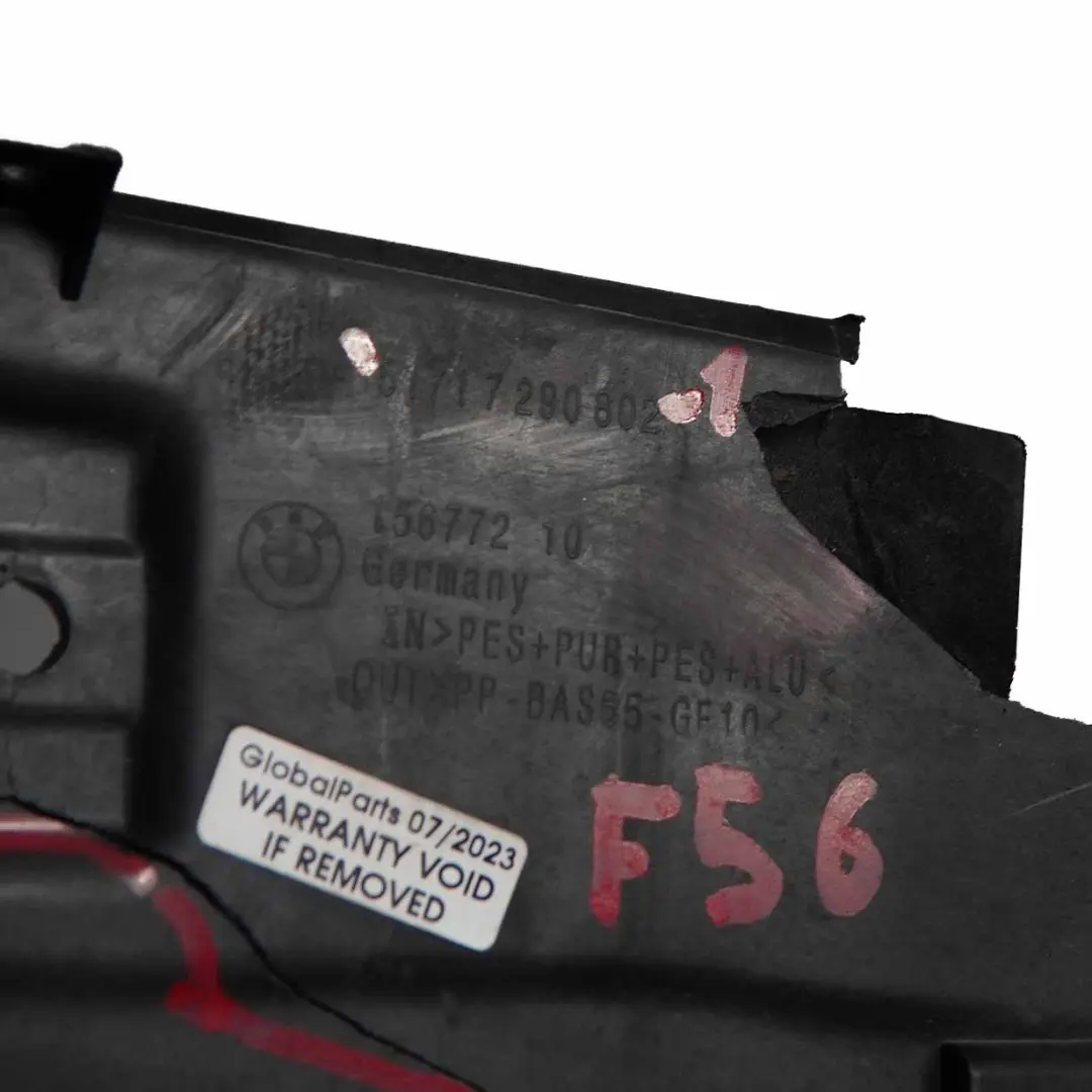 Bulkhead Engine Compartment Top Section to Mini Cooper F55 F56 F57 with Part number 7290802 Mini Cooper F55 F56 F57 Bulkhead Engine Compartment Top Section - SKU 7290802-2 - Part number 7290802