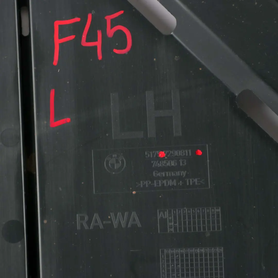 Cubierta Debajo De La Carrocería Tanque Izquierdo Guard para BMW 2 F45 Active Tourer con número de pieza 7290811 BMW 2 F45 Active Tourer Cubierta Debajo De La Carrocería Tanque Izquierdo Guard - SKU 7290811 - Número de pieza 7290811