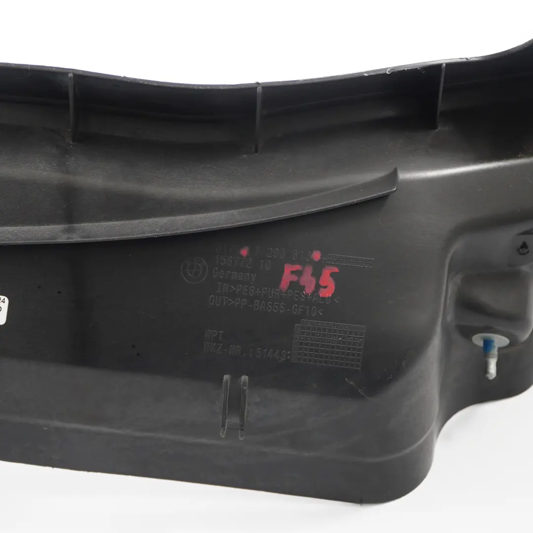 Panneau de la partie supérieure arrière compartiment moteur pour BMW F45 F46 à propos du numéro de pièce 7290813 BMW F45 F46 Panneau de la partie supérieure arrière compartiment moteur - SKU 7290813-1 - Numéro de pièce 7290813