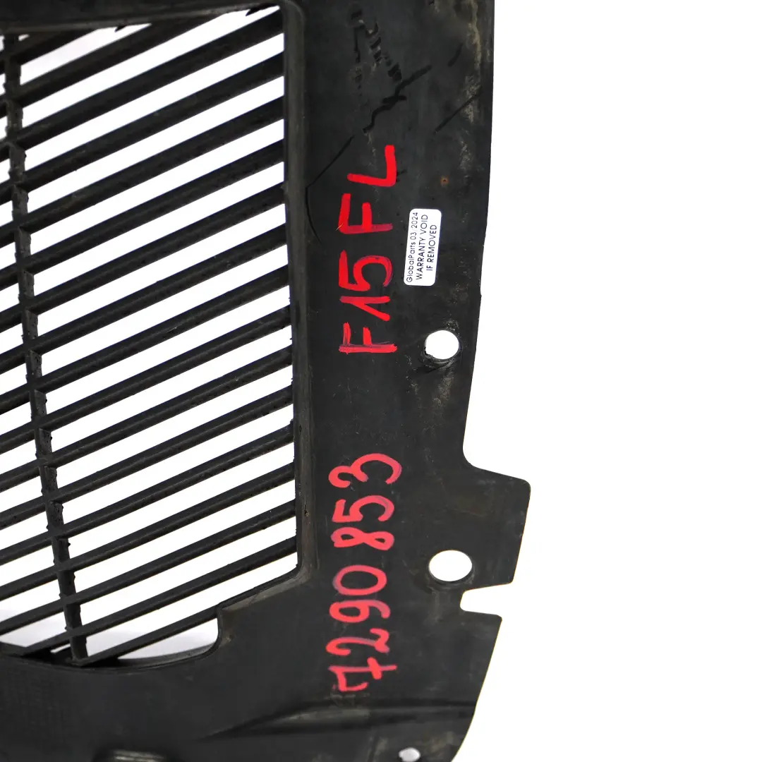 Rad kasten vorne links Gehäuse abdeckung Spritz schutz für BMW X5 F15 mit Teilenummer 7290853 BMW X5 F15 Rad kasten vorne links Gehäuse abdeckung Spritz schutz - SKU 7290853 - Teilenummer 7290853