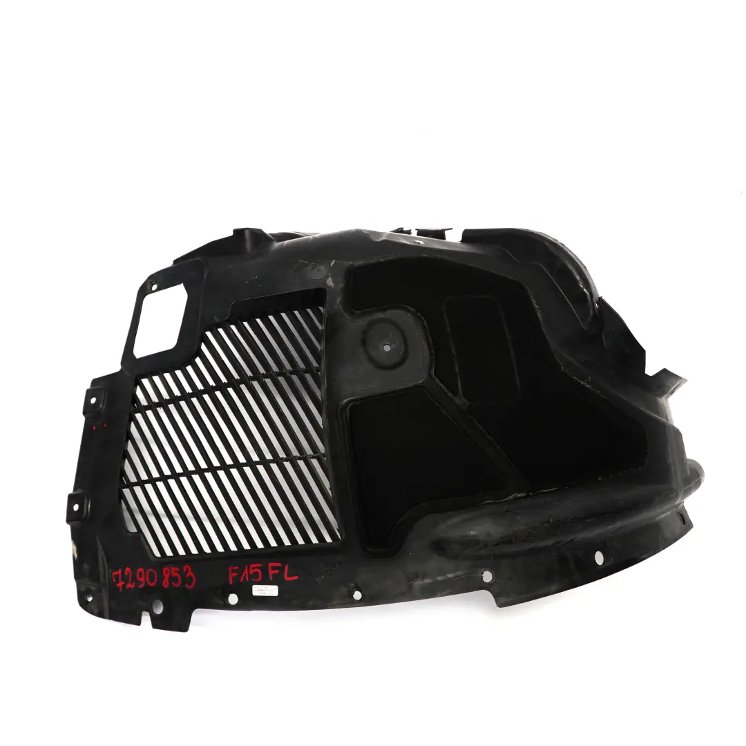 Paso rueda delantero izquierdo Cubierta Protector para BMW X5 F15 con número de pieza 7290853 BMW X5 F15 Paso rueda delantero izquierdo Cubierta Protector - SKU 7290853 - Número de pieza 7290853