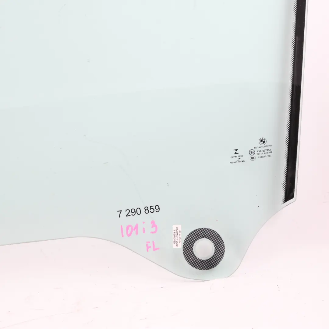 Window Glass BMW i3 I01 Mega City Vehicle Door Front Left N/S Side Green to with Part number 7290859 Window Glass BMW i3 I01 Mega City Vehicle Door Front Left N/S Side Green - SKU 7290859 - Part number 7290859