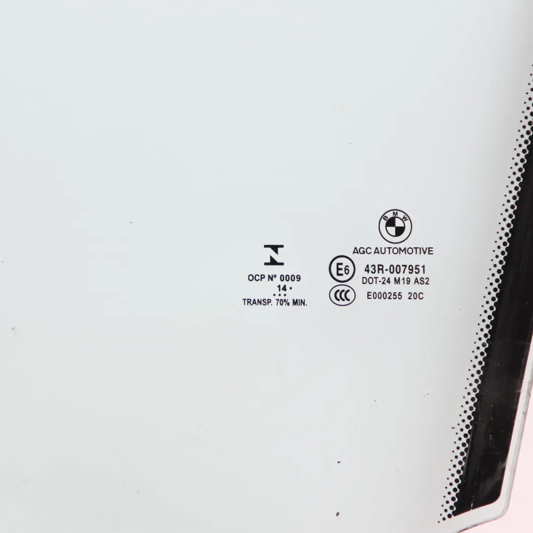 Window Glass BMW i3 I01 Mega City Vehicle Door Front Left N/S Side Green to with Part number 7290859 Window Glass BMW i3 I01 Mega City Vehicle Door Front Left N/S Side Green - SKU 7290859 - Part number 7290859