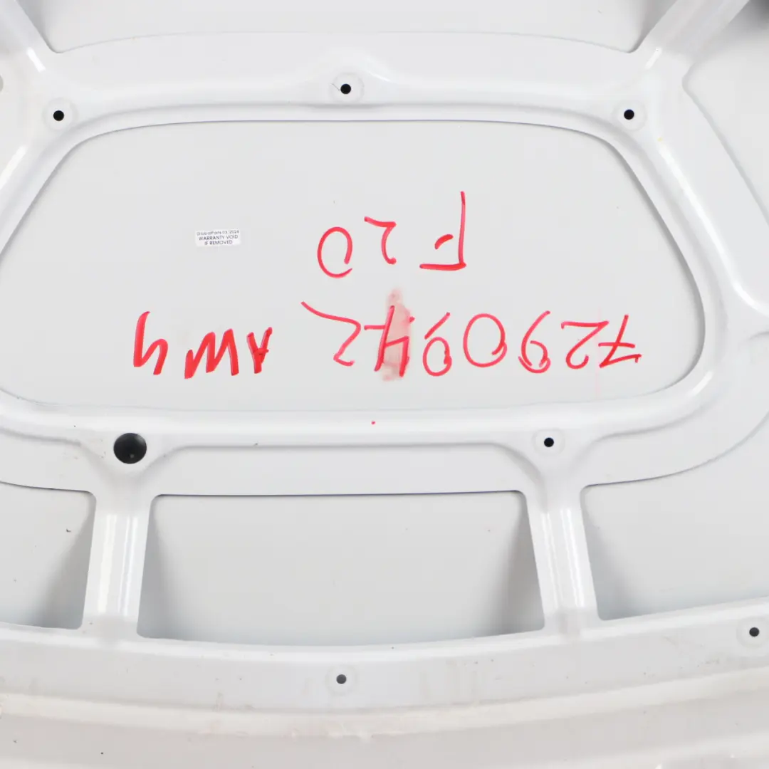 Hood Bonnet Cover Panel Alpinweiss Alpine White 3 - 300 to BMW F20 F21 F22 with Part number 7290942 BMW F20 F21 F22 Hood Bonnet Cover Panel Alpinweiss Alpine White 3 - 300 - SKU 7290942-AW4 - Part number 7290942