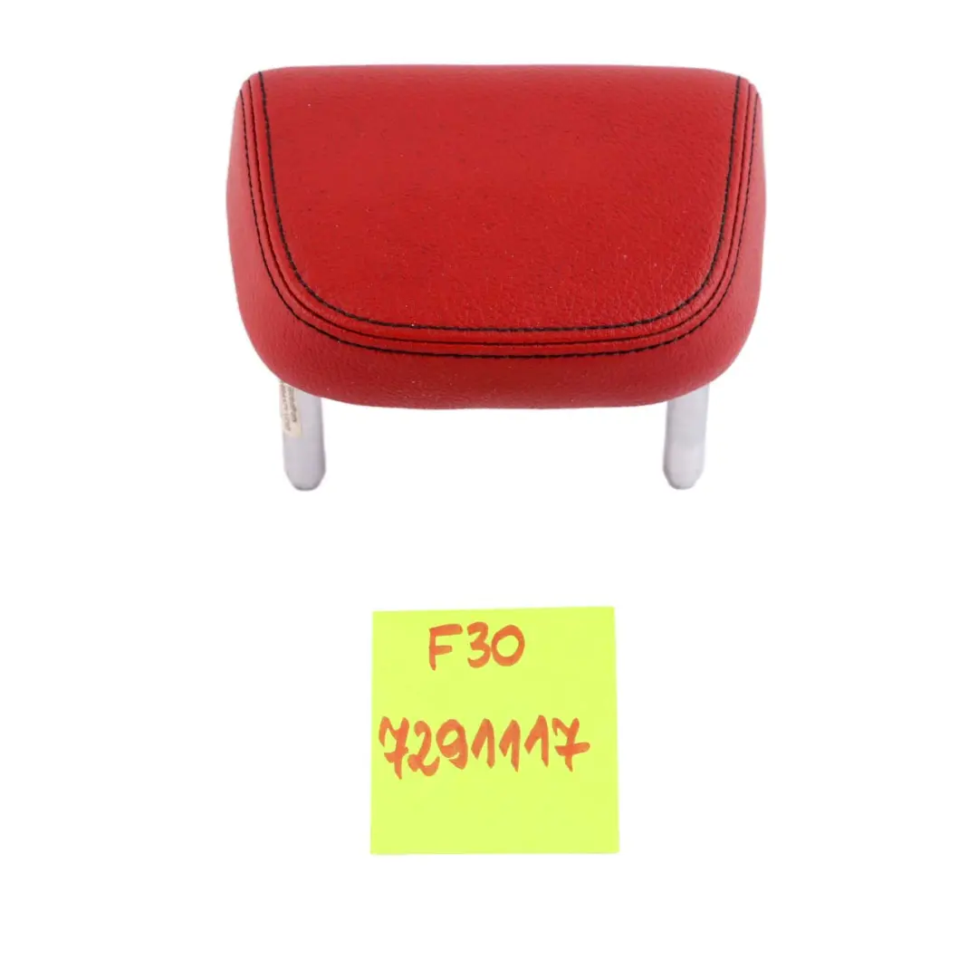 Sedile posteriore centrale poggiatesta pelle rosso corallo per BMW F20 F21 F30 F31 con numero di parte 7291117 BMW F20 F21 F30 F31 Sedile posteriore centrale poggiatesta pelle rosso corallo - SKU 7291117 - Numero di parte 7291117