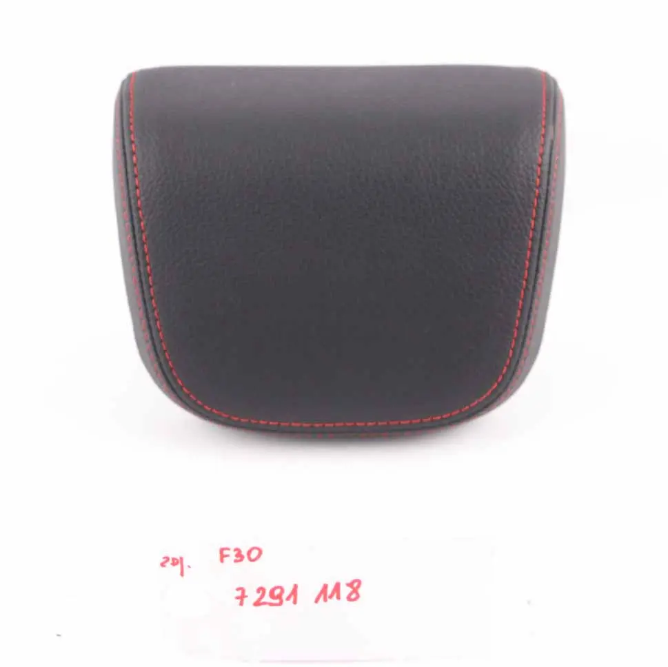 Seat Headrest BMW F20 F30 Rear Middle Sentre Head Rest Leather Black Red - SKU 7291118 - Part number 7291118