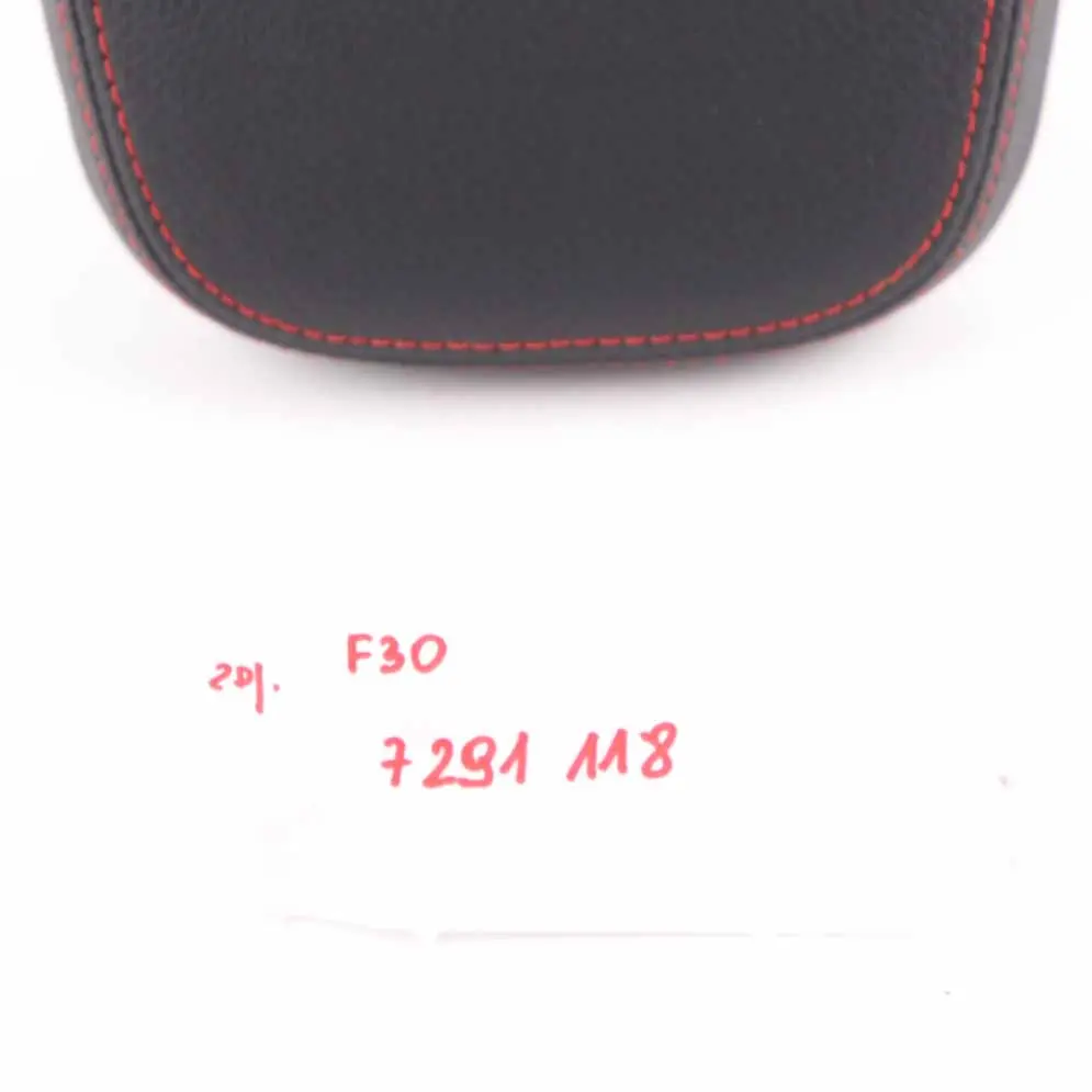 Seat Headrest BMW F20 F30 Rear Middle Sentre Head Rest Leather Black Red - SKU 7291118 - Part number 7291118