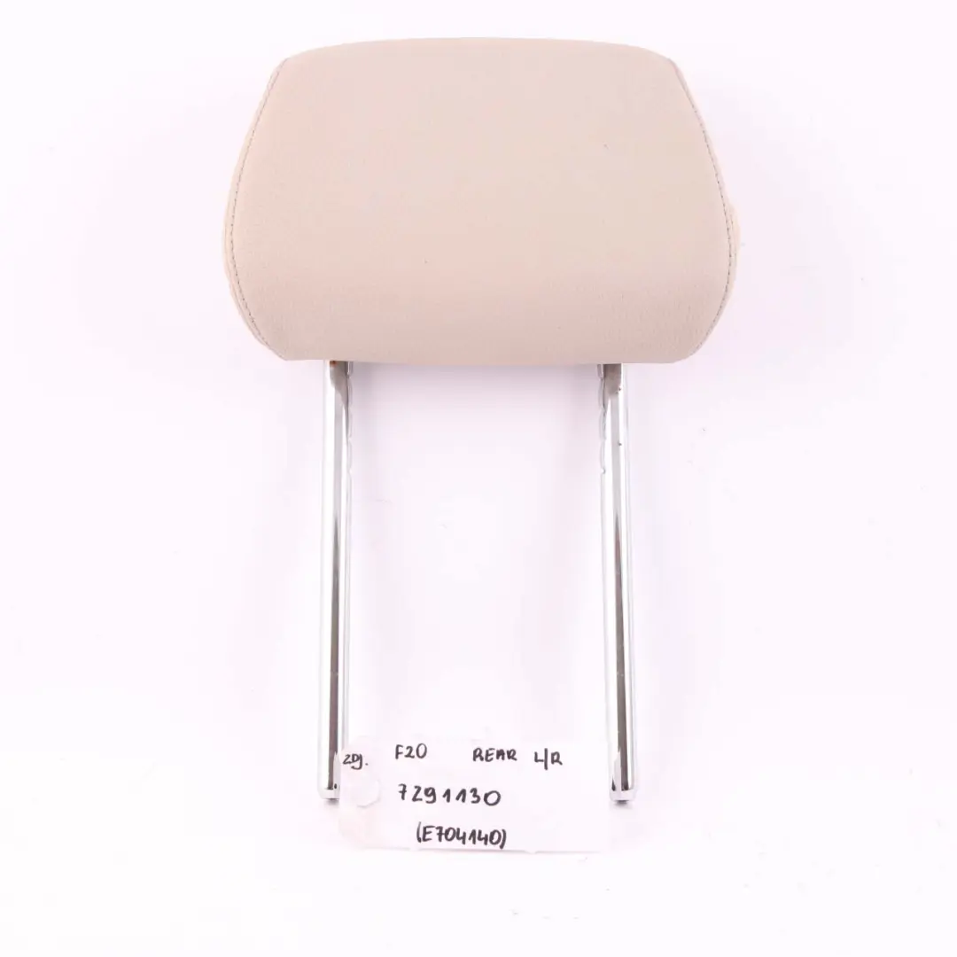 Headrest Rear Left Right Seat N/O/S Leather Oyster to BMW F20 F21 F30 with Part number 7291130 BMW F20 F21 F30 Headrest Rear Left Right Seat N/O/S Leather Oyster - SKU 7291130 - Part number 7291130