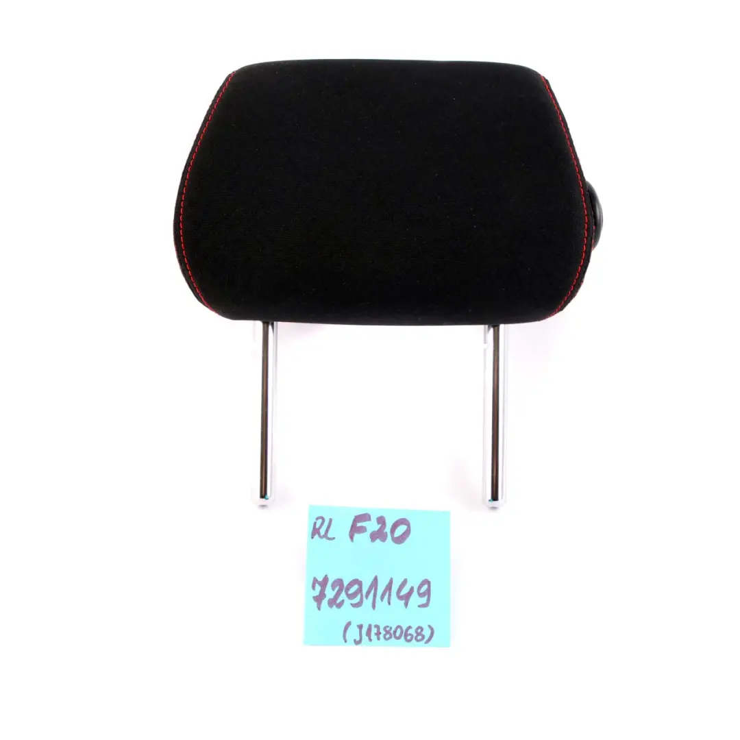 BMW 1 3 F20 F30 Rear Seat Middle Headrest Cloth Fabric Anthracite Red - SKU 7291149 - Part number 7291149