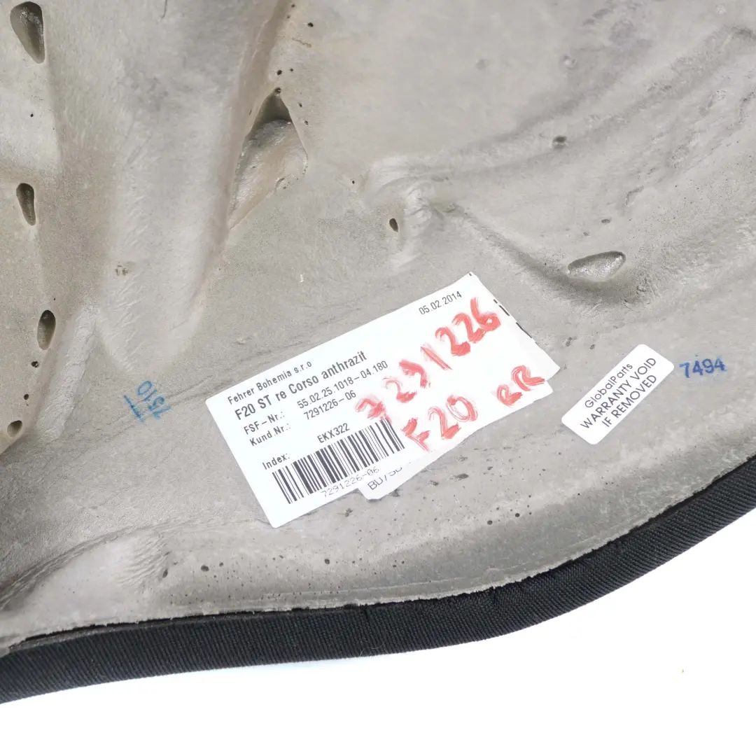 Asiento Trasero Derecho Acabado Lateral Tela Antracita para BMW F20 F21 con número de pieza 7291226 BMW F20 F21 Asiento Trasero Derecho Acabado Lateral Tela Antracita - SKU 7291226 - Número de pieza 7291226