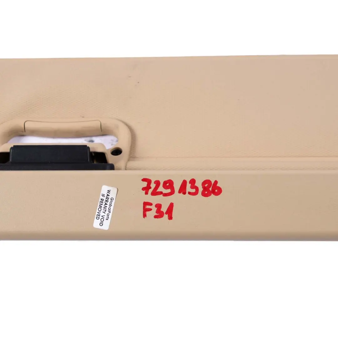 Rollo Hinten Kofferraum Hutablage Ladeabdeckung Venetobeige für BMW F31 Touring mit Teilenummer 7291386 BMW F31 Touring Rollo Hinten Kofferraum Hutablage Ladeabdeckung Venetobeige - SKU 7291386 - Teilenummer 7291386