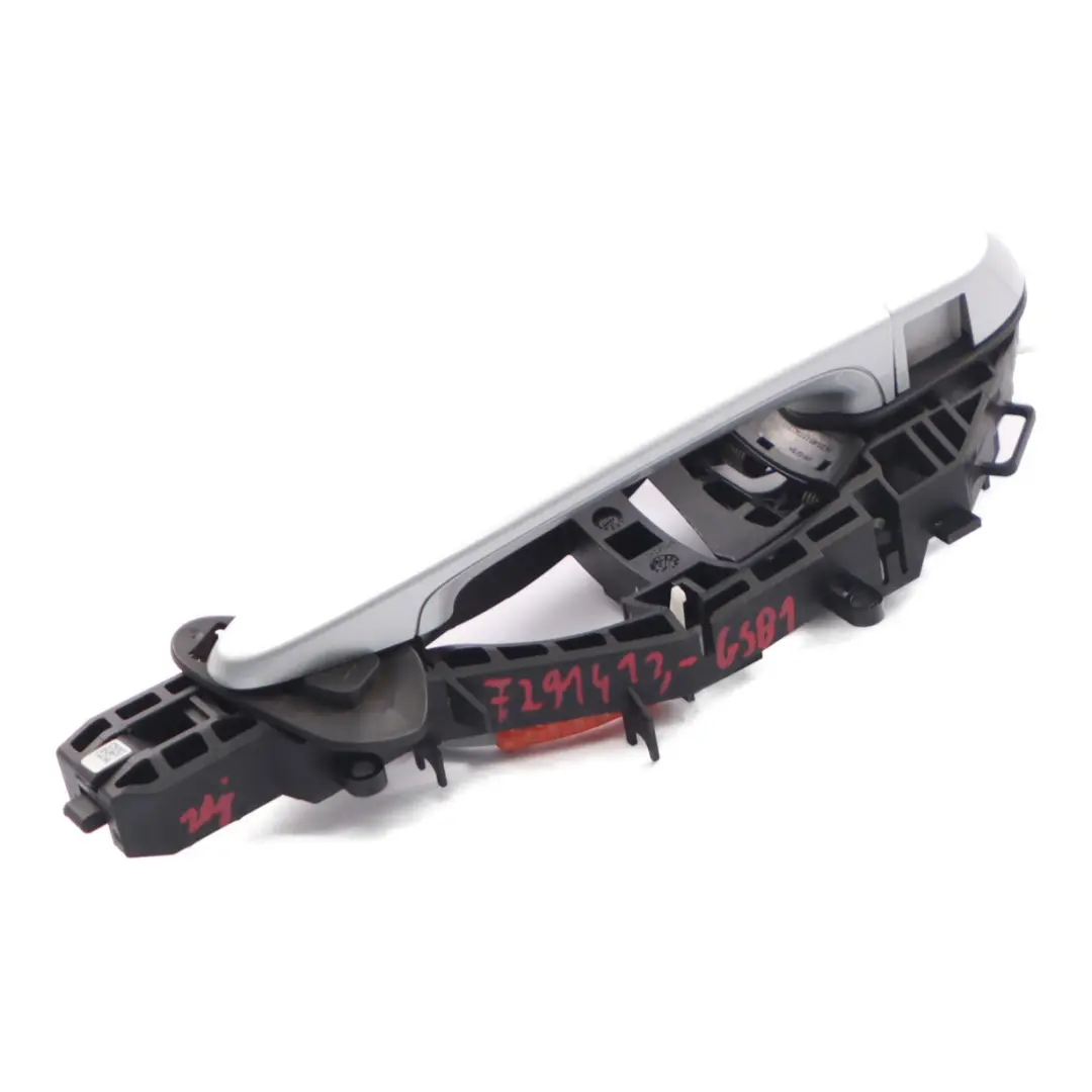 BMW F36 Door Handle Rear Left N/S Grab Outside Glacier Silver Metallic - A83 - SKU 7291413-GSB1 - Part number 7291413
