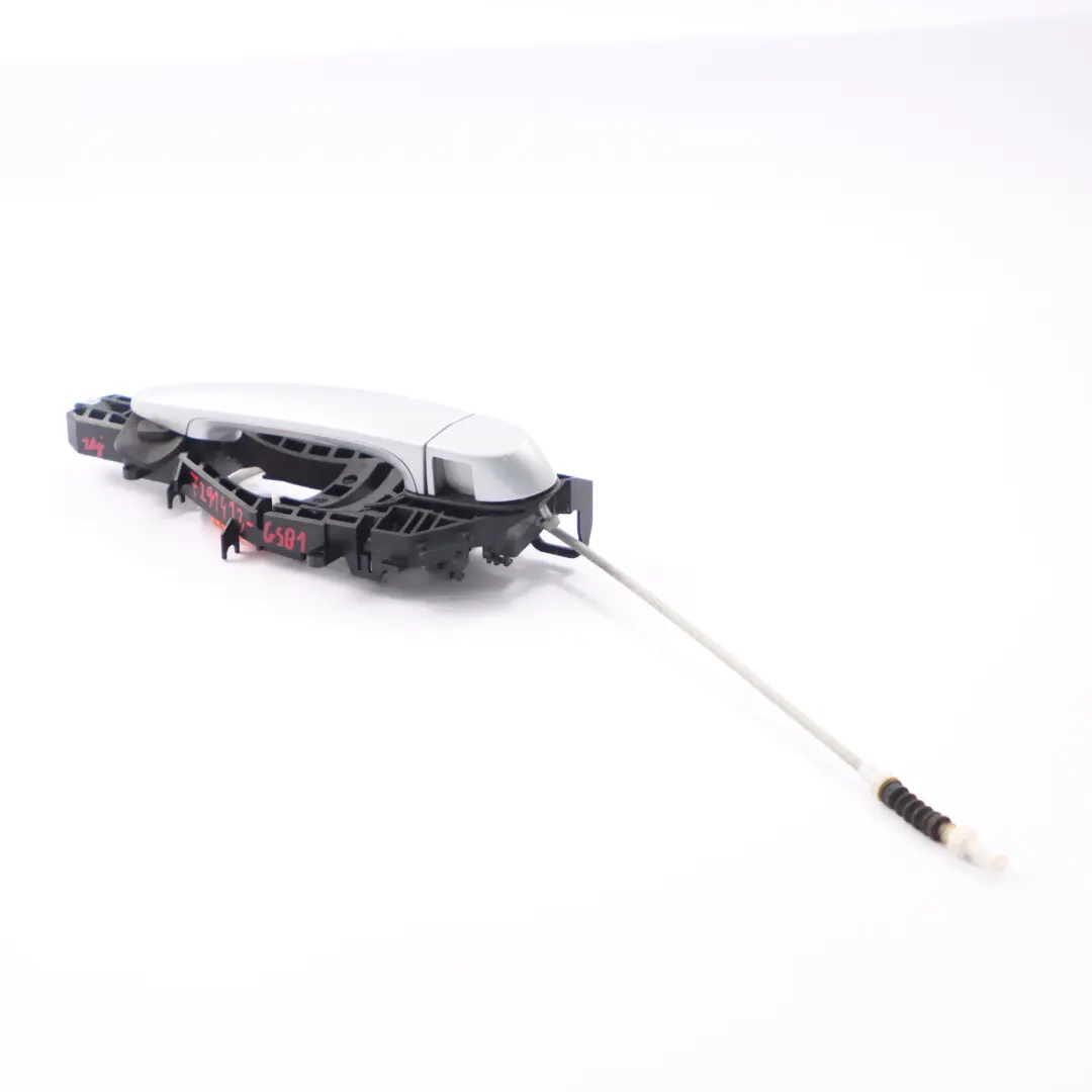 BMW F36 Tür griff hinten links Griff außen Gletschersilber Metallic - A83 - SKU 7291413-GSB1 - Teilenummer 7291413