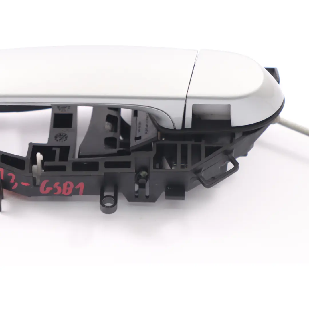 Tür griff hinten links Griff außen Gletschersilber Metallic - A83 für BMW F36 mit Teilenummer 7291413 BMW F36 Tür griff hinten links Griff außen Gletschersilber Metallic - A83 - SKU 7291413-GSB1 - Teilenummer 7291413