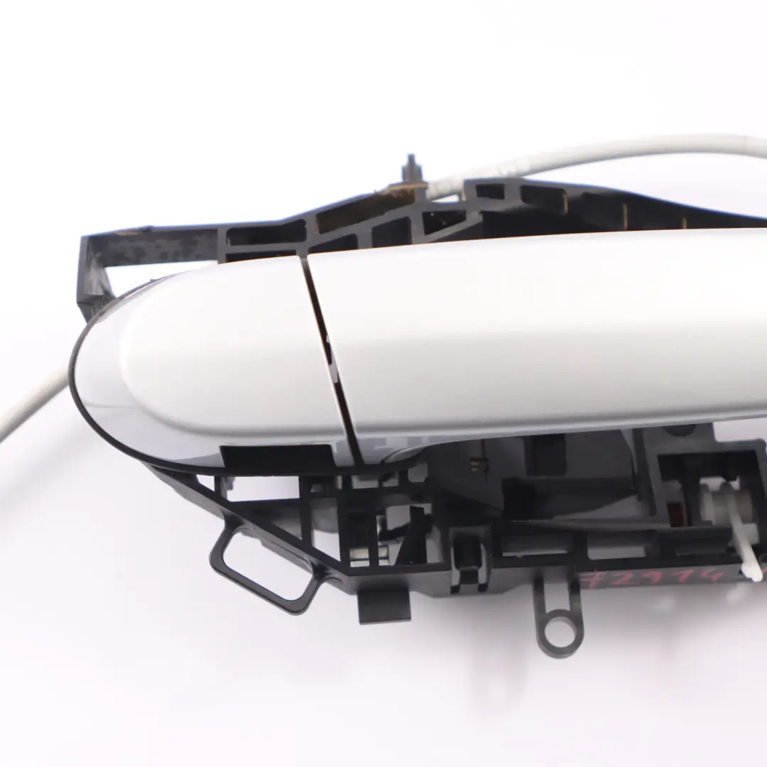 Door Handle Rear Right O/S Grab Outside Glacier Silver Metallic - A83 to BMW F36 with Part number 7291413 BMW F36 Door Handle Rear Right O/S Grab Outside Glacier Silver Metallic - A83 - SKU 7291413-GSB - Part number 7291413