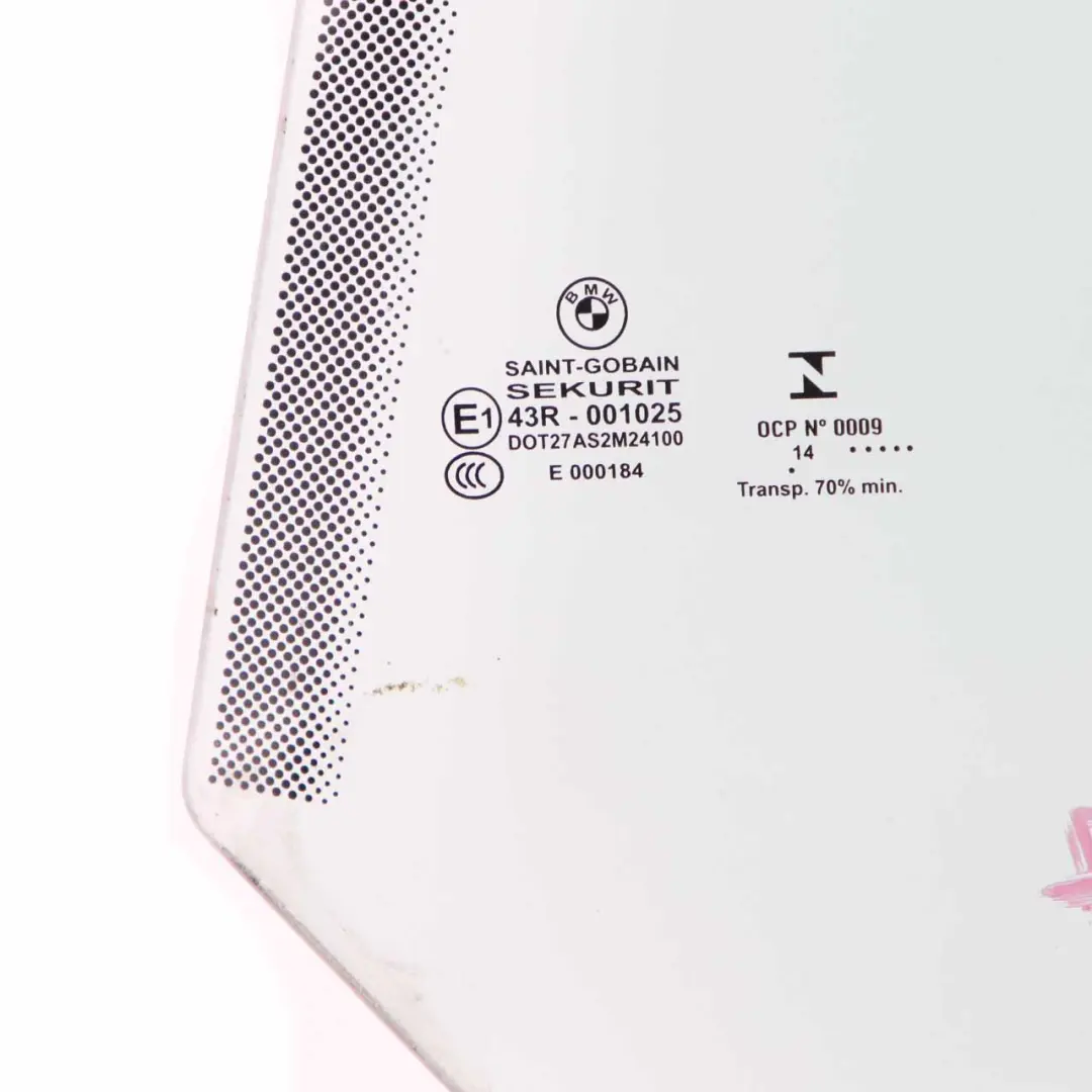 Vitre Latérale Arrière Gauche Verre AS2 pour BMW F34 GT à propos du numéro de pièce 7291417 BMW F34 GT Vitre Latérale Arrière Gauche Verre AS2 - SKU 7291417 - Numéro de pièce 7291417