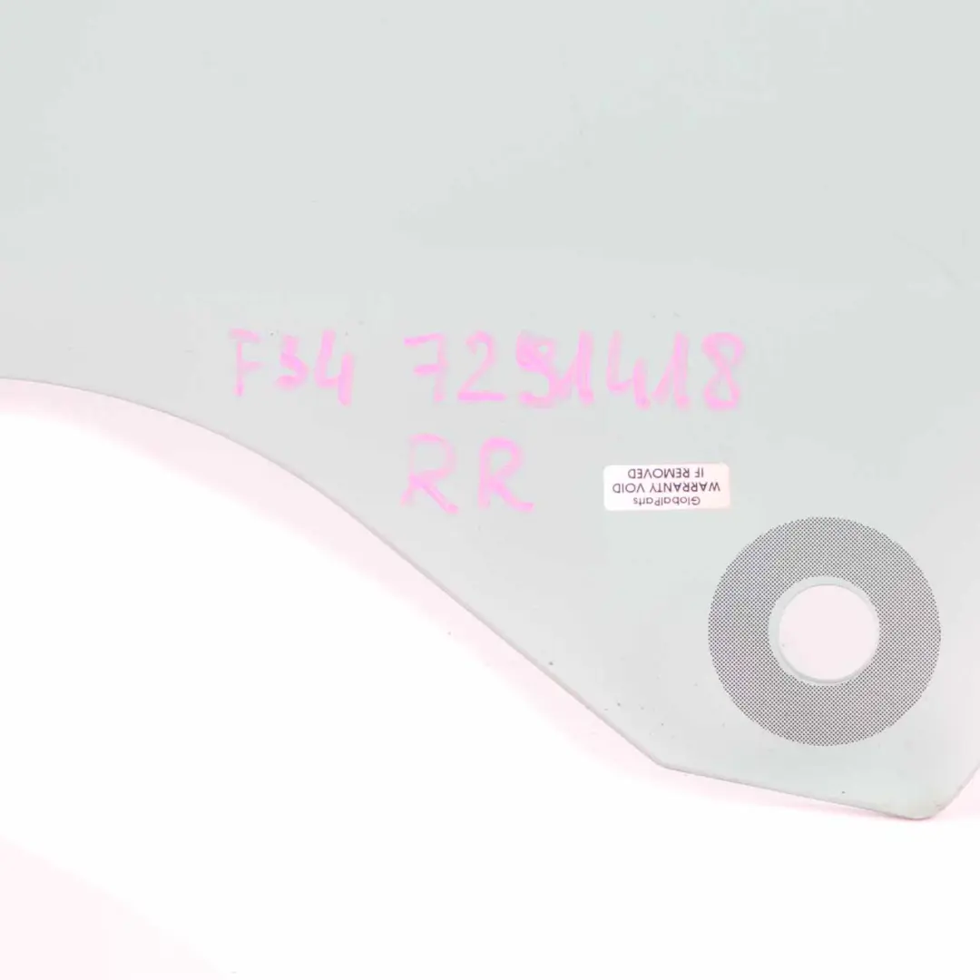 Side Window Door Rear Right O/S Glass Glazing AS2 to BMW F34 GT with Part number 7291418 BMW F34 GT Side Window Door Rear Right O/S Glass Glazing AS2 - SKU 7291418 - Part number 7291418