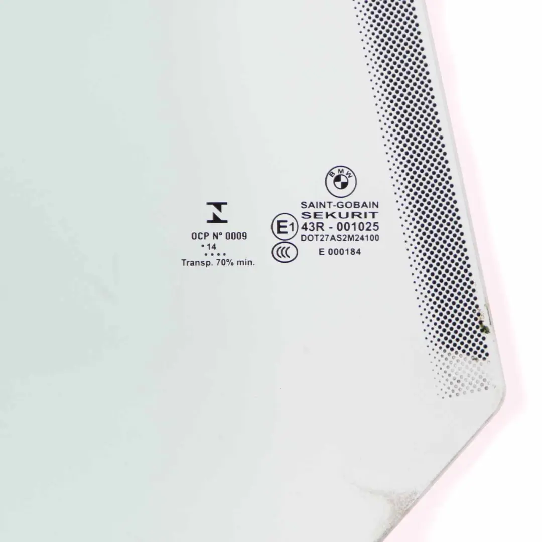 Ventana Lateral Puerta Trasera Cristal Acristalamiento AS2 para BMW F34 GT con número de pieza 7291418 BMW F34 GT Ventana Lateral Puerta Trasera Cristal Acristalamiento AS2 - SKU 7291418 - Número de pieza 7291418