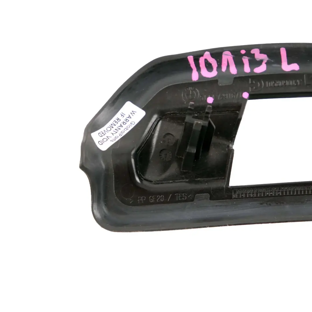 Coperchio staffa di bloccaggio Striker sinistro nero per BMW i3 I01 con numero di parte 7291671 BMW i3 I01 Coperchio staffa di bloccaggio Striker sinistro nero - SKU 7291671 - Numero di parte 7291671