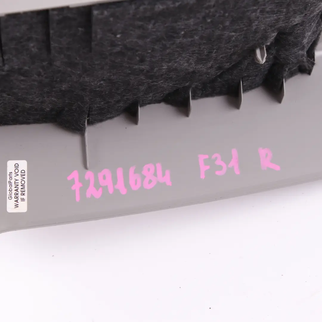 BMW F31 LCI Cover Column C Pillar Trim Rear Right O/S Everest Grey - SKU 7291684 - Part number 7291684