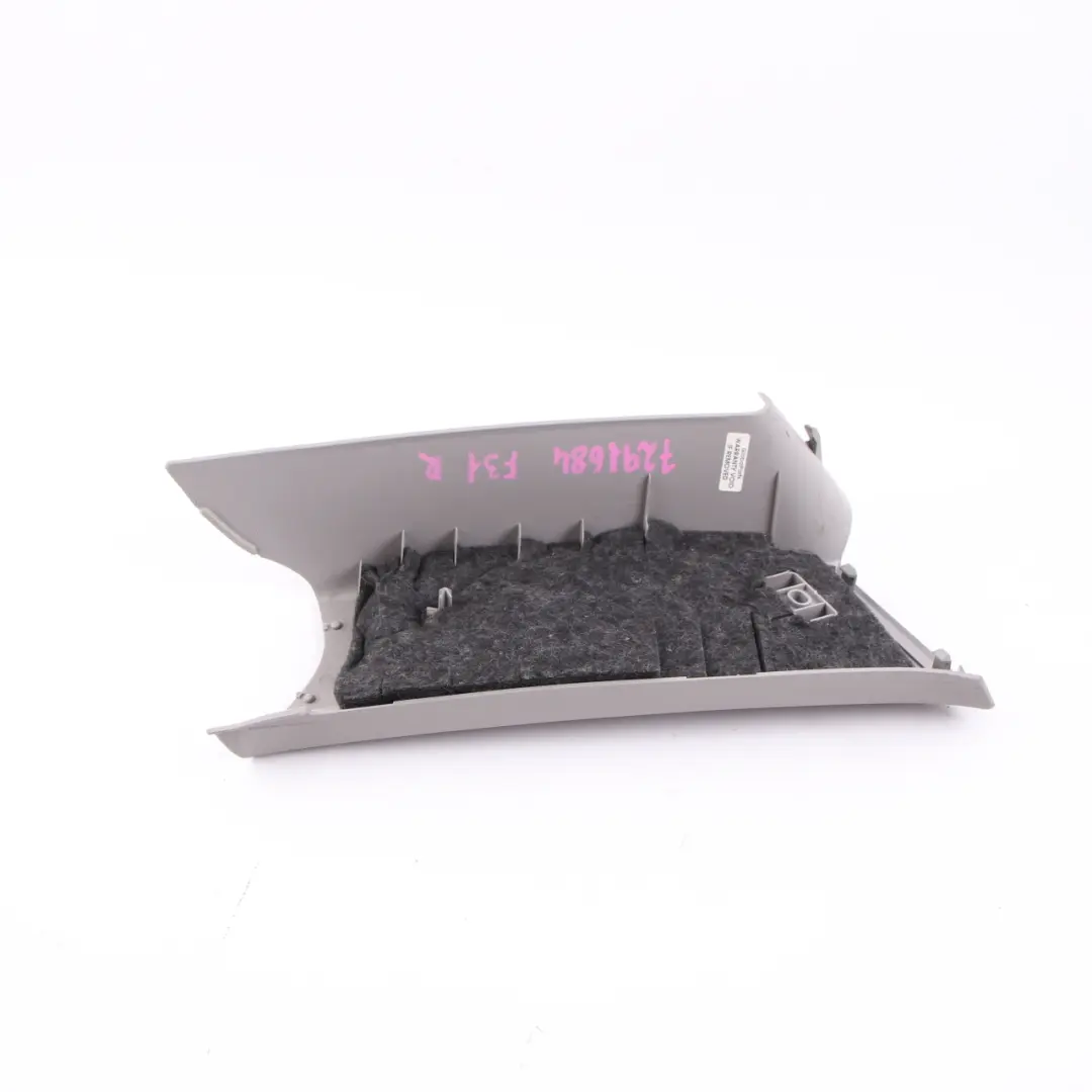 Column C Pillar Trim Rear Right O/S Everest Grey to BMW F31 LCI Cover with Part number 7291684 BMW F31 LCI Cover Column C Pillar Trim Rear Right O/S Everest Grey - SKU 7291684 - Part number 7291684