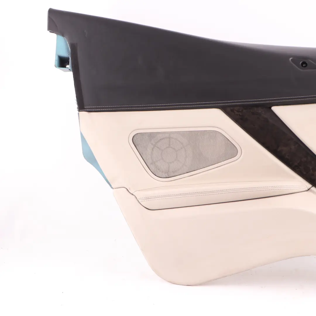 Lateral Trim Panel Rear Left N/S Side Cover HiFi Leather Ivory White to BMW F12 with Part number 7291835 BMW F12 Lateral Trim Panel Rear Left N/S Side Cover HiFi Leather Ivory White - SKU 7291835 - Part number 7291835