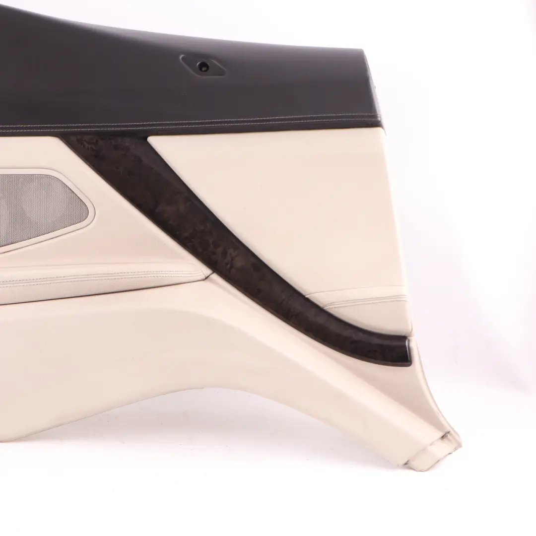 BMW F12 Lateral Trim Panel Rear Left N/S Side Cover HiFi Leather Ivory White - SKU 7291835 - Part number 7291835