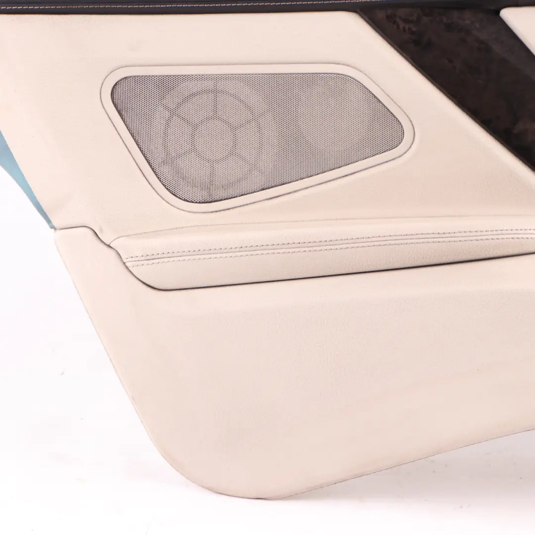 BMW F12 Lateral Trim Panel Rear Left N/S Side Cover HiFi Leather Ivory White - SKU 7291835 - Part number 7291835