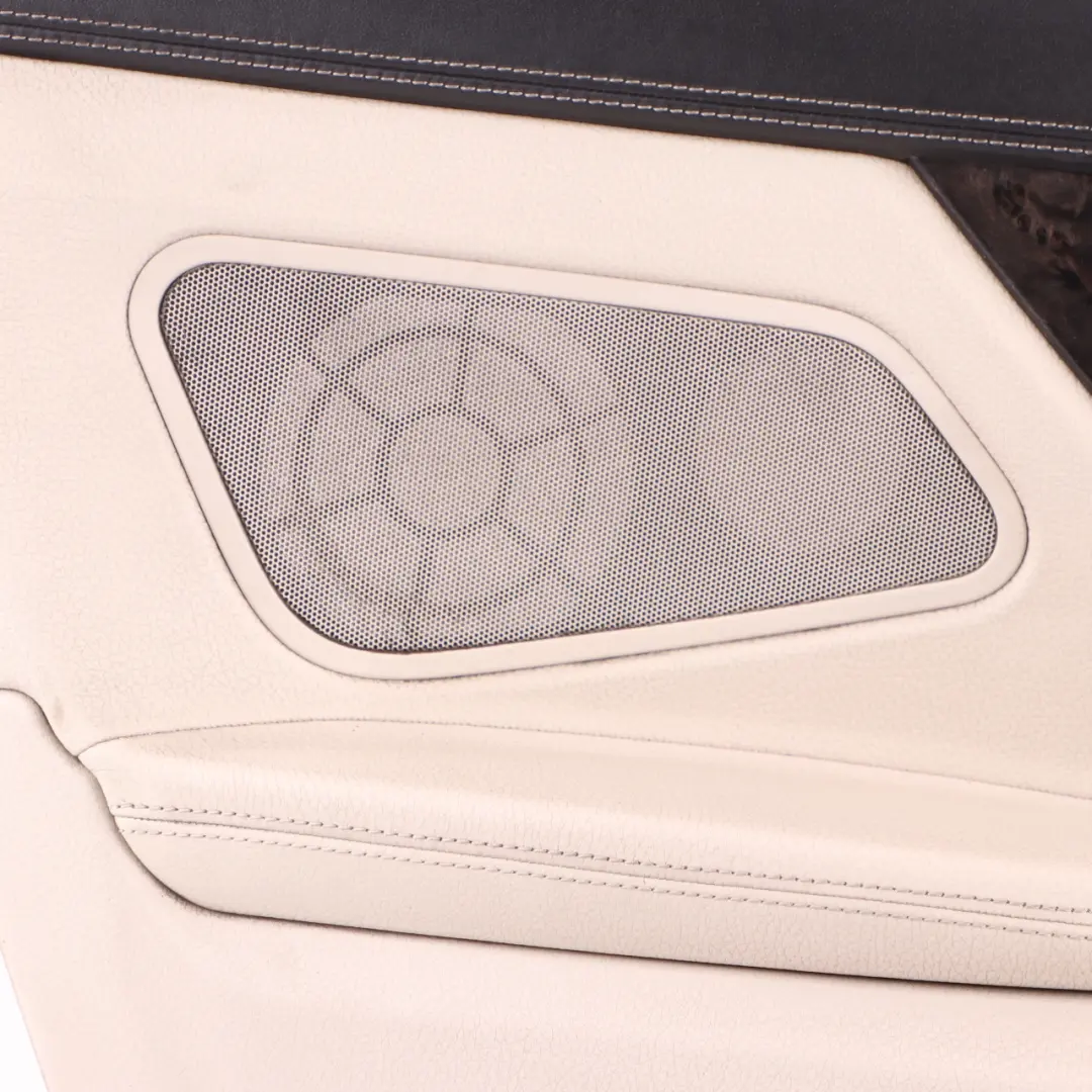 BMW F12 Lateral Trim Panel Rear Left N/S Side Cover HiFi Leather Ivory White - SKU 7291835 - Part number 7291835